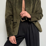 Lovely Vintage Olive Suede Jacket