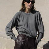 Bold Vintage Mahogany Leather Pants