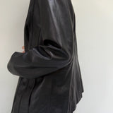 Vintage Caviar Lamb Leather Jacket