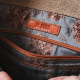 Hobo cream leather fringe bag