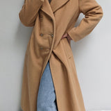 Vintage Heavy Camel Wool Coat