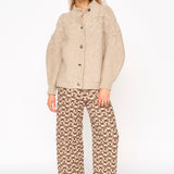 Cusco Shell Cardigan in Graham Cracker