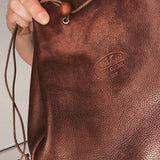 Vintage Ape Regina leather bucket bag. Made in Italy