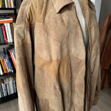 90s Italian Stone designs suede patchwork jacket