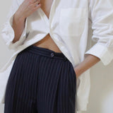 Vintage White Cotton Oxford