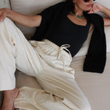 Dimitri Woven Silk Pant