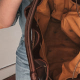 Vintage Ape Regina leather bucket bag. Made in Italy