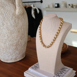 Vintage Mixed Texture Spiral Necklace