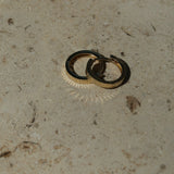 14k Fine Textured Colette Hoops