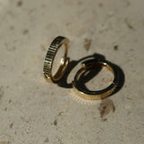 14k Fine Textured Colette Hoops
