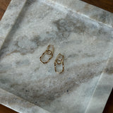 14k Fine Textured Marlowe Link Earrings