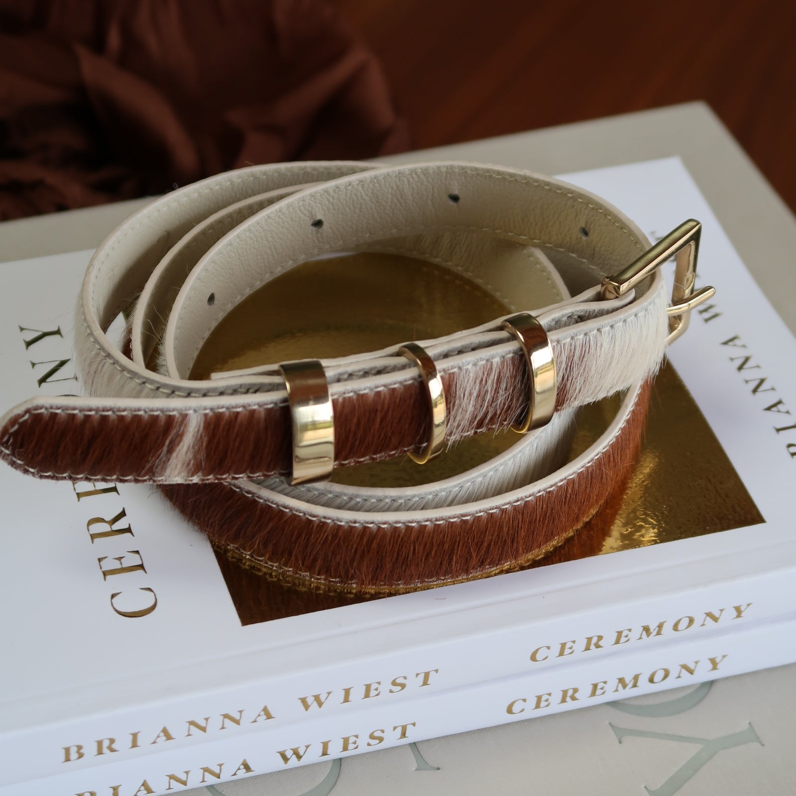 Maren Essential Belt, Hair On Cow Hide