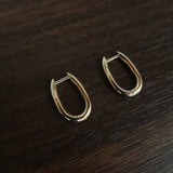 14k Fine Textured Marlowe Link Earrings