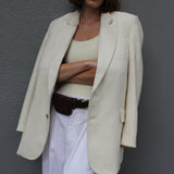 Skyler Woven Silk Blazer