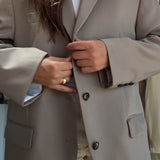 Reworked Vintage Button-Back Blazer, No. 13