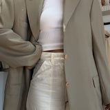Reworked Vintage Button-Back Blazer, No. 8