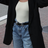 Skyler Woven Silk Blazer