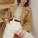 Lovely Vintage Belted Camel Hair Coat