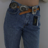 Classic Ralph Lauren Concho Leather Belt
