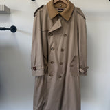 Vintage Baracuta Wool-Collar Trench Coat, Late 80s / Early 90s