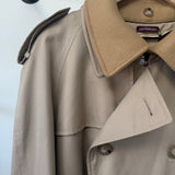 Vintage Baracuta Wool-Collar Trench Coat, Late 80s / Early 90s