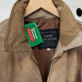 Vintage 1990s Giovanni Navarre Patchwork Suede & Leather Bomber Jacket