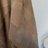 Vintage 1990s Giovanni Navarre Patchwork Suede & Leather Bomber Jacket