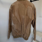 Vintage 1990s Giovanni Navarre Patchwork Suede & Leather Bomber Jacket