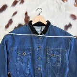 Vintage Perry Ellis Cropped Denim Jacket, Late 80s / Early 90s.