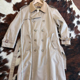 Vintage Baracuta Wool-Collar Trench Coat, Late 80s / Early 90s