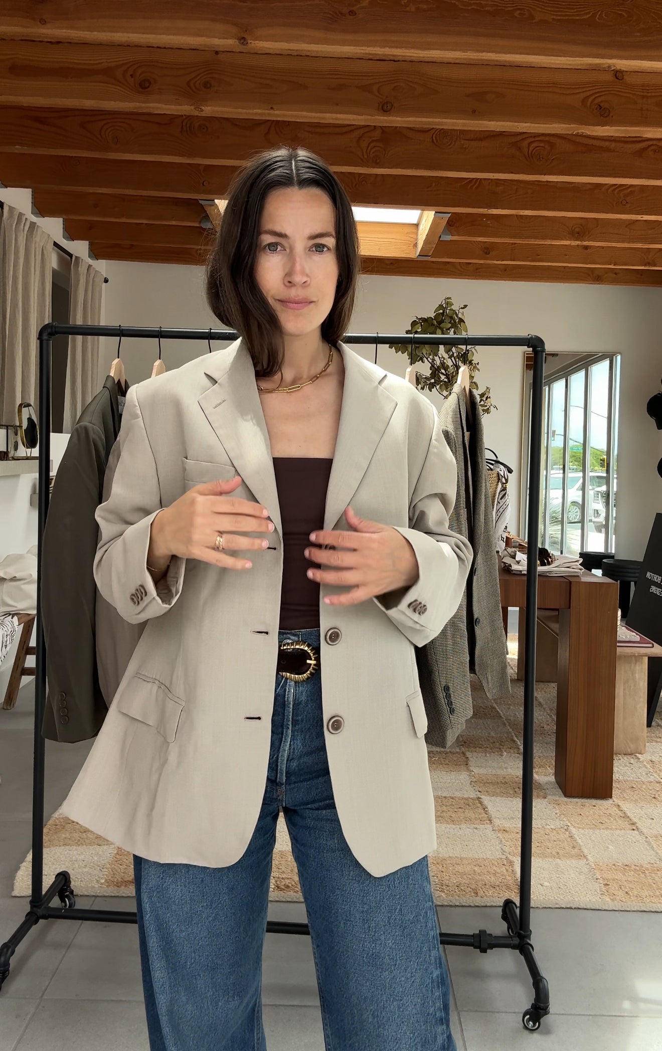 Reworked Vintage Button-Back Blazer, 12 – Natalie Borton Designs