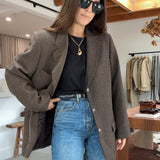 Reworked Vintage Contrast Blazer, No. 22