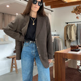 Reworked Vintage Contrast Blazer, No. 22