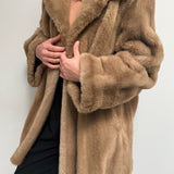 Luxury Vintage Faux Fur Coat