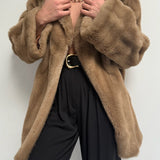 Luxury Vintage Faux Fur Coat
