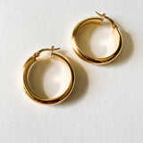 14K Gold Everyday Chunky Hoops