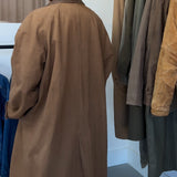 Vintage Aeropostale Barn Trench with Leather Collar