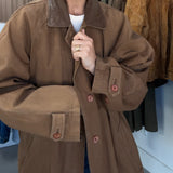 Vintage Aeropostale Barn Trench with Leather Collar