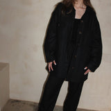 Maddox Woven Silk Chore Coat