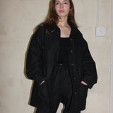 Maddox Woven Silk Chore Coat