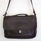 Vintage Coach Chestnut Leather Briefcase