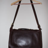 Vintage Coach Chestnut Leather Briefcase