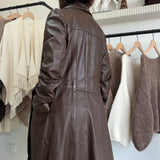 Vintage 1970’s Peter Caruso Made in USA Leather Trench