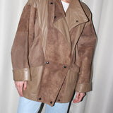 Vintage Suede & Smooth Leather Jacket