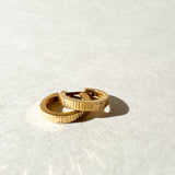 14k Fine Textured Colette Hoops