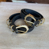 Natalie Belt, Heritage Black Leather, Made in USA | SS