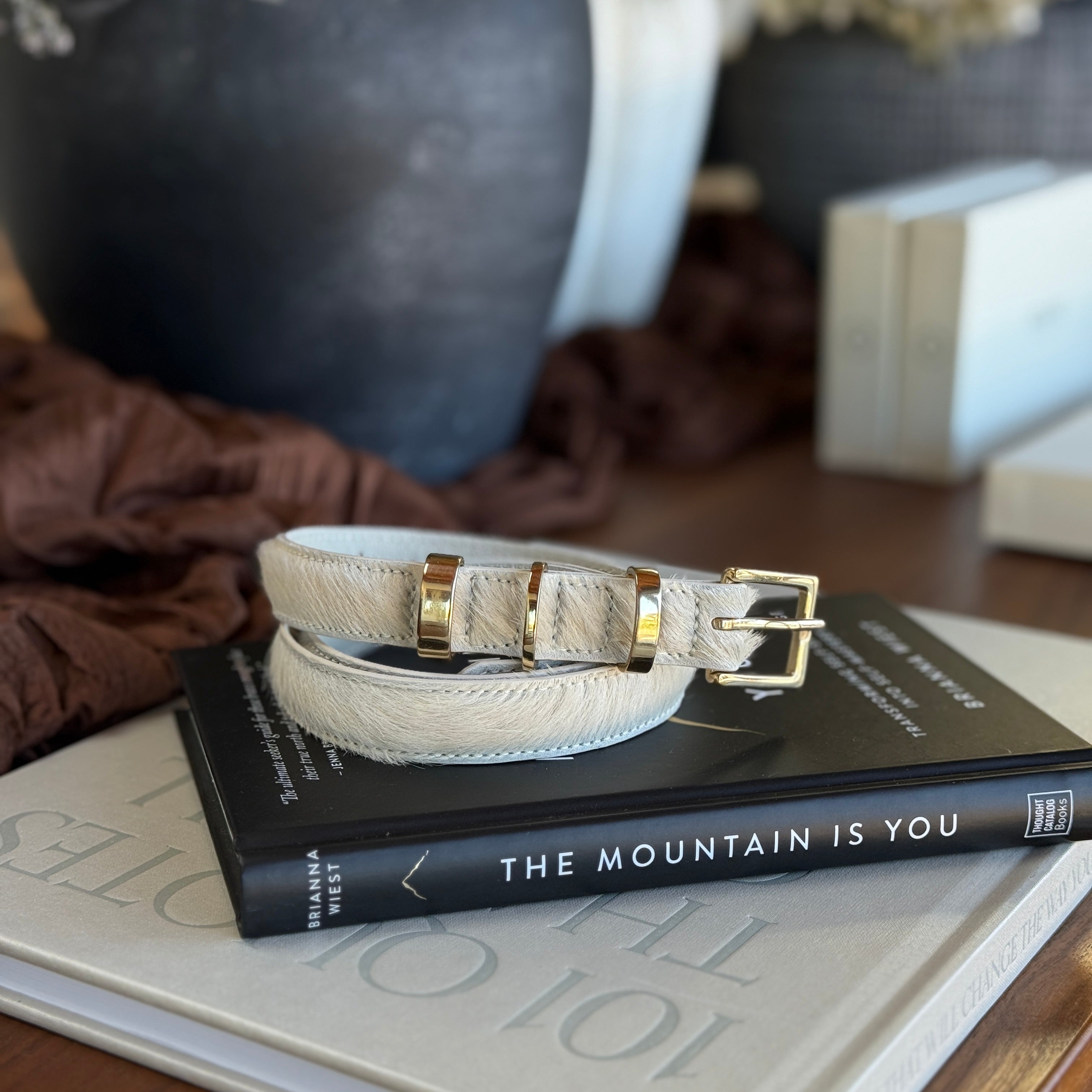 Maren Essential Belt, Hair On Cow Hide