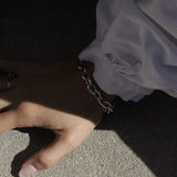 Vintage Sterling Silver Toggle Link Bracelet