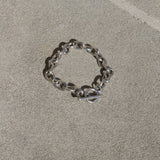 Vintage Sterling Silver Toggle Link Bracelet