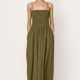 Strappy Bodice Dress - Olive Branch